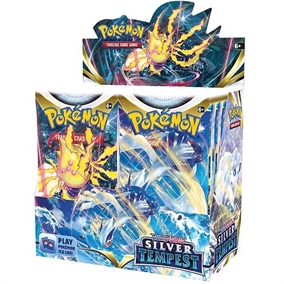 Pokemon Sword & Shield - Silver Tempest - Booster Box Display (36 Booster Pakker) - Pokemon kort